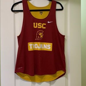Nike Dri-fit USC Trojans layered mesh top